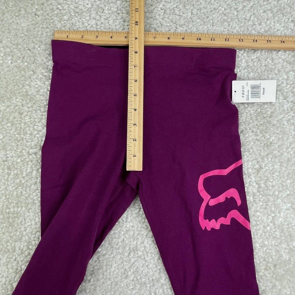 Fox Enduration Knit Cotton Legging Purple Xs New — image 7 of 8